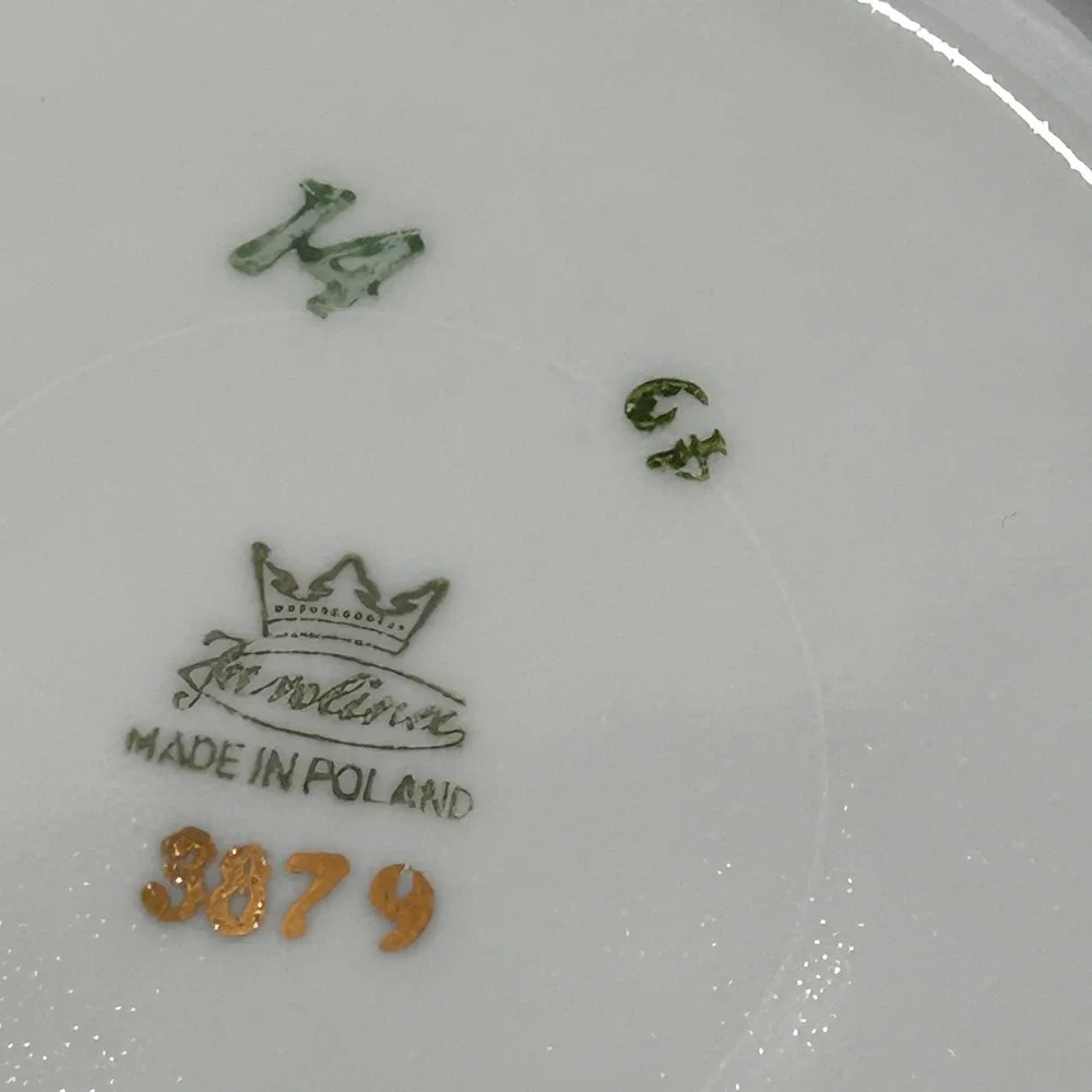 Favolina Karolina Jarolina Poland China‎ Floral Scalloped Serving Bowl 3879 2